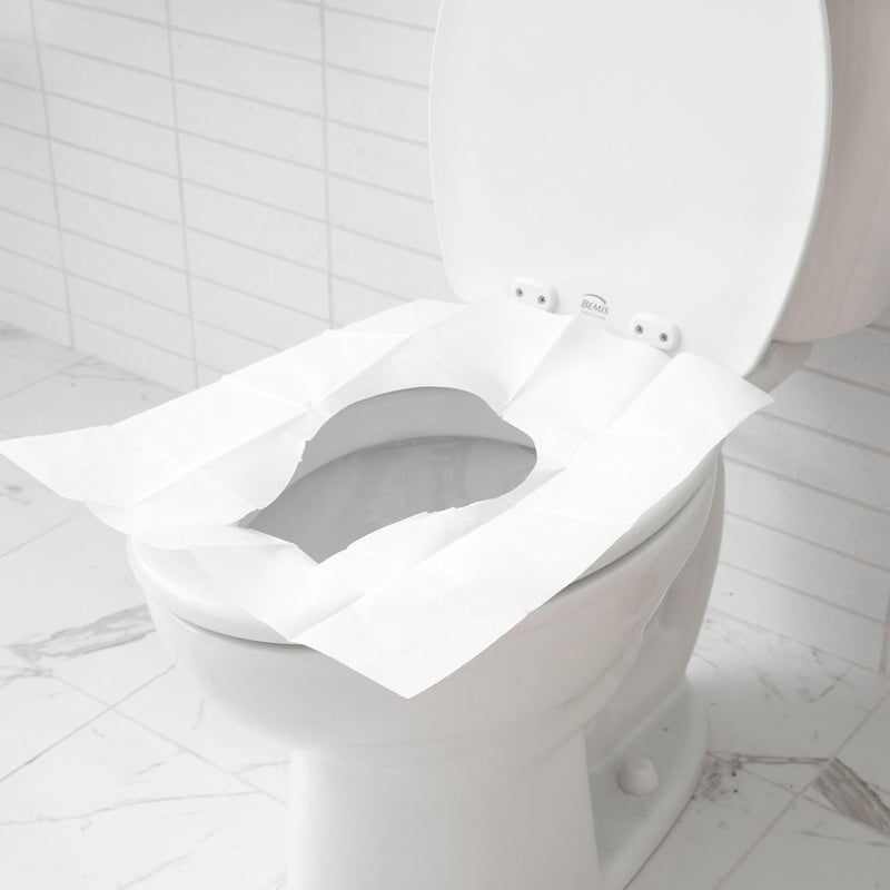 Restogoods 40 Pcs XL Extra Large & Thick Disposable Toilet Seat Covers Outdoor Travel Porta Potty (40) - Image 4
